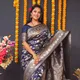 N BLUE__Royal Rajgharana Sarees